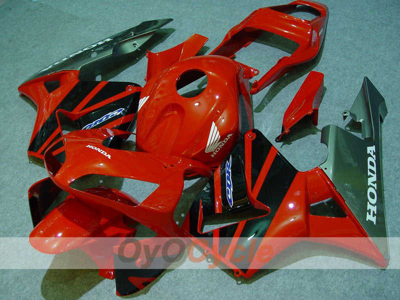 Kit de carénage à injection pour CBR600RR 03-04 - Rouge, Noir - Style d'origine #OYO87902596