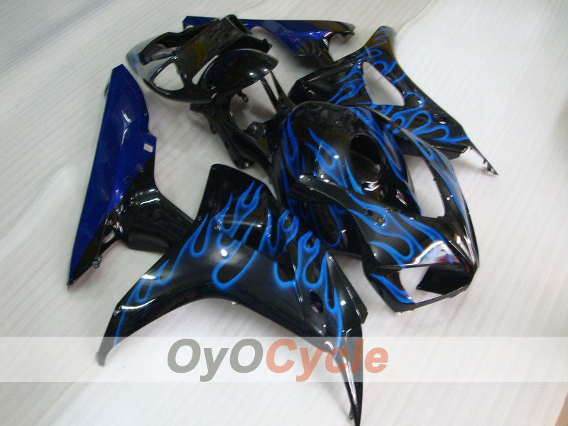 Kit de carénage à injection pour CBR1000RR 06-07 - Bleu, Noir - Flamme #OYO87900601