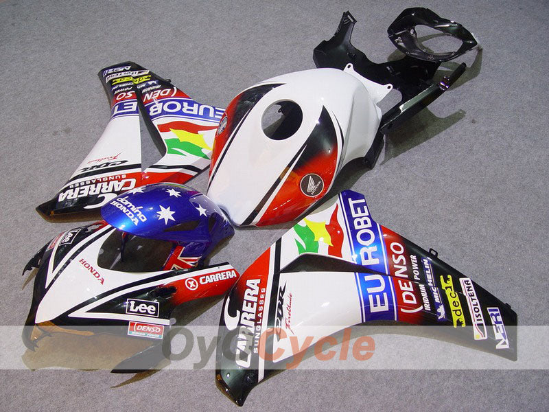 Kit de carénage injecté pour CBR1000RR 08-11 - Blanc, Noir - Eurobet, Lee #OYO87900700 Image principale du produit