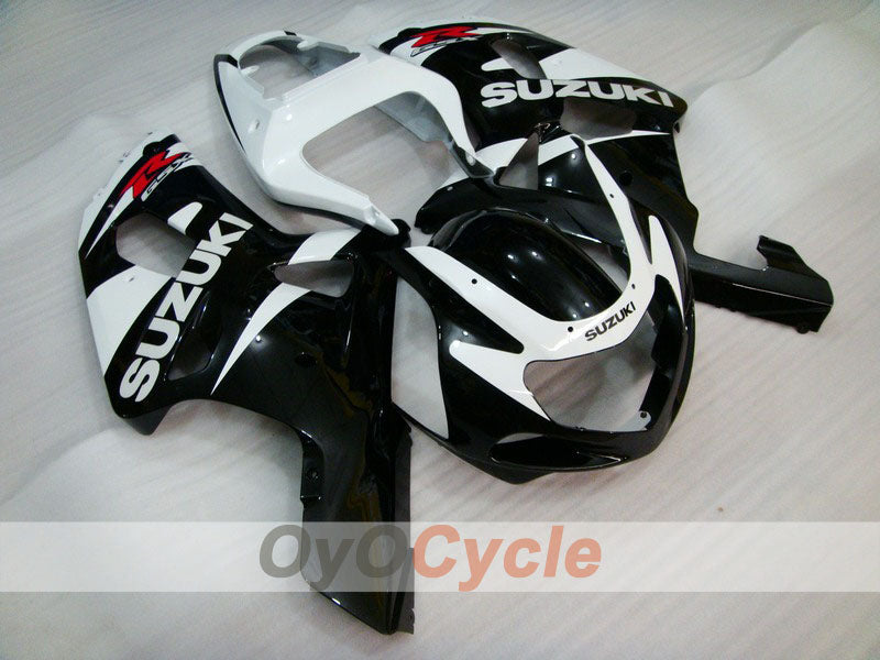 Kit de carénage à injection pour GSX R600 01-03 - Blanc, noir - Style d'origine #OYO87901132