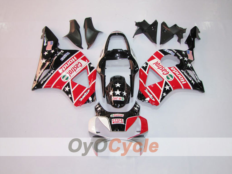 Kit de carénage à injection pour CBR900RR 954 02-03 - Rouge, Noir - Castrol #OYO87902838 Image principale du produit