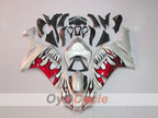 Kit de carénage à injection pour NINJA ZX-6R 07-08 - Rouge, Argent - Flamme #OYO87901933