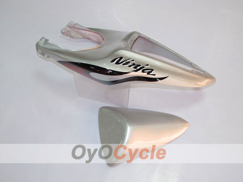 Kit de carénage à injection pour NINJA ZX-6R 07-08 - Rouge, Argent - Flamme #OYO87901933
