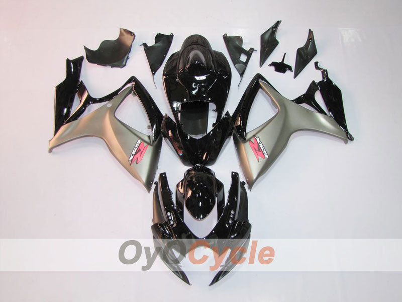 Kit de carénage à injection pour GSX R750 06-07 - Noir, Gris - Style d'origine #OYO87901314