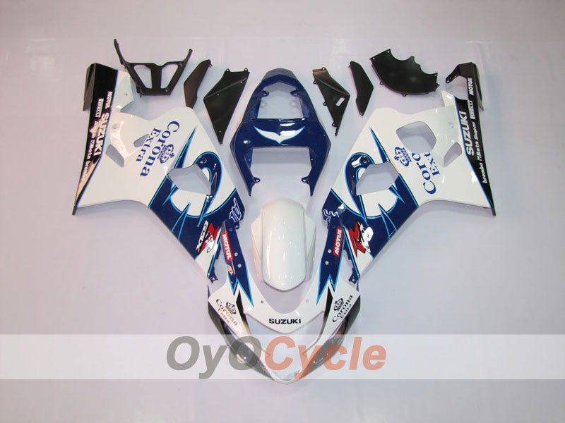 Kit de carénage à injection pour GSXR600 04-05 - Bleu, blanc - Corona, MOTUL #OYO87901156 Image principale du produit