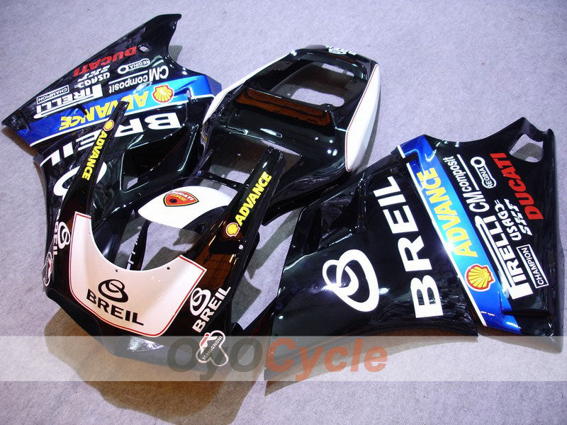 Kit de carénage injecté pour Ducati 998 02-04 - Blanc, Noir - BREIL #OYO87902265 Image principale du produit