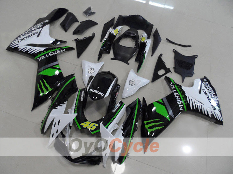Kit de carénage à injection pour GSX R600 11-26 - Blanc, noir - Style usine #OYO87903235 Image principale du produit