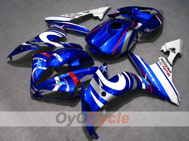 Kit de carénage à injection pour YZF-R1 04-06 - Bleu, blanc - FIAT, MOTUL #OYO87900826