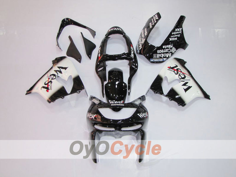 Kit de carénages pour NINJA ZX-9R 98-99 - Blanc, Noir - West #OYO87903022 Image principale du produit