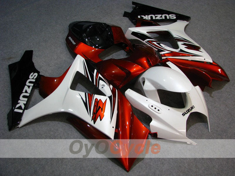 Kit de carénage à injection pour GSX R1000 07-08 - Blanc, Noir - Style usine #OYO87902135 Image principale du produit