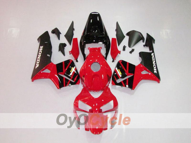 Kit de carénage à injection pour CBR600RR 05-06 - Rouge, Noir - Style d'usine #OYO87900278