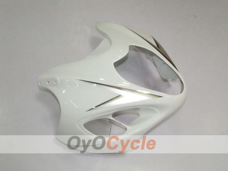 Kit de carénages à injection pour GSXR1300 Hayabusa 99-07 - Blanc, argent - Style usine #OYO87902885