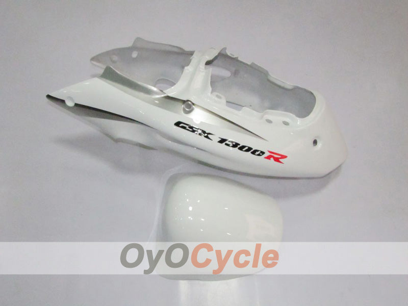 Kit de carénages à injection pour GSXR1300 Hayabusa 99-07 - Blanc, argent - Style usine #OYO87902885