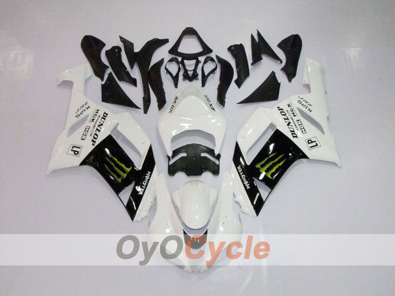 Kit de carénage à injection pour NINJA ZX-6R 07-08 - Blanc, noir - Monster #OYO87901947 Image principale du produit