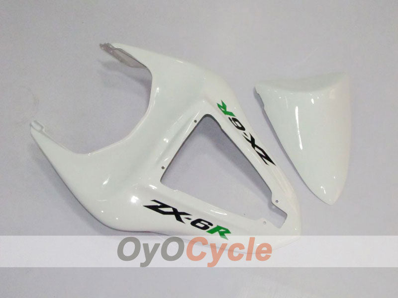 Kit de carénage à injection pour NINJA ZX-6R 07-08 - Blanc, noir - Monster #OYO87901947