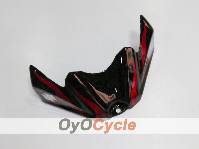 Kit de carénages à injection pour GSX R750 08-10 - Rouge, Noir - Flame #OYO87901432