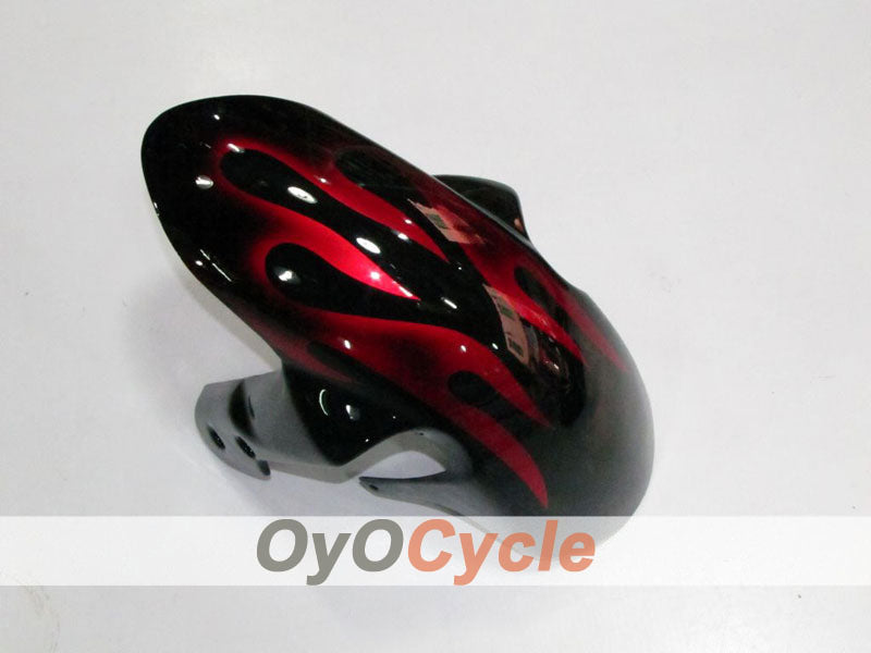 Kit de carénages à injection pour GSX R750 08-10 - Rouge, Noir - Flame #OYO87901432