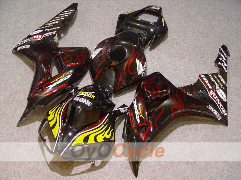 Kit de carénage à injection pour CBR1000RR 06-07 - Rouge, Noir - Flamme #OYO87900604 Image principale du produit