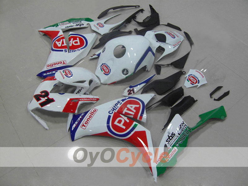 Kit de carénage à injection pour CBR1000RR 12-16 - Rouge, blanc - Castrol #OYO87903339