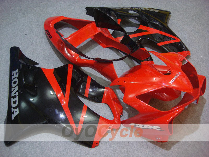 Kit de carénage à injection pour CBR600F4i 01-03 - Rouge, Noir - Style usine #OYO87900177 Image principale du produit