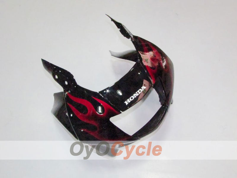 Kit de carénage à injection pour CBR600F3 97-98 - Rouge, Noir - Flamme #OYO87902855