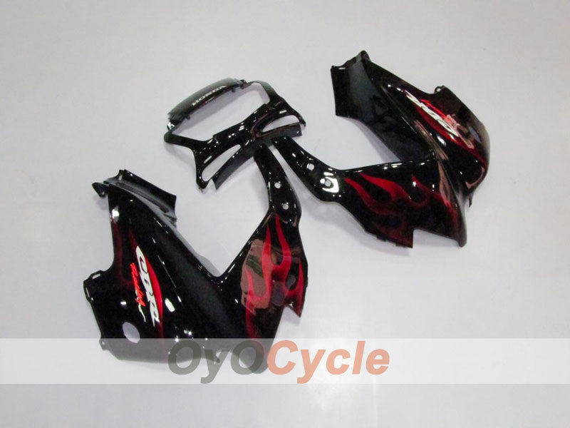 Kit de carénage à injection pour CBR600F3 97-98 - Rouge, Noir - Flamme #OYO87902855