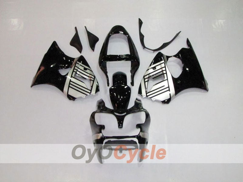 Kit de carénage à injection pour NINJA ZX-6R 00-02 - Noir, Argent - Style d'usine #OYO87901691 Image principale du produit