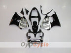 Kit de carénage à injection pour NINJA ZX-6R 00-02 - Noir, Argent - Style d'usine #OYO87901691