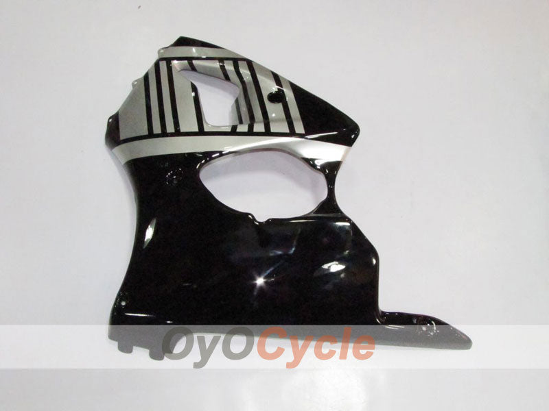 Kit de carénage à injection pour NINJA ZX-6R 00-02 - Noir, Argent - Style d'usine #OYO87901691