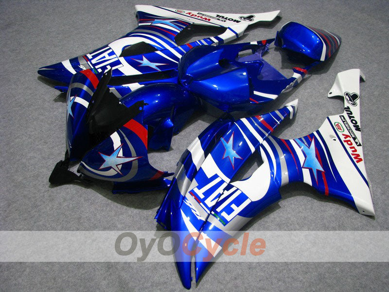 Kit de carénage à injection pour YZF-R6 08-16 - Bleu, Blanc - FIAT #OYO87900962
