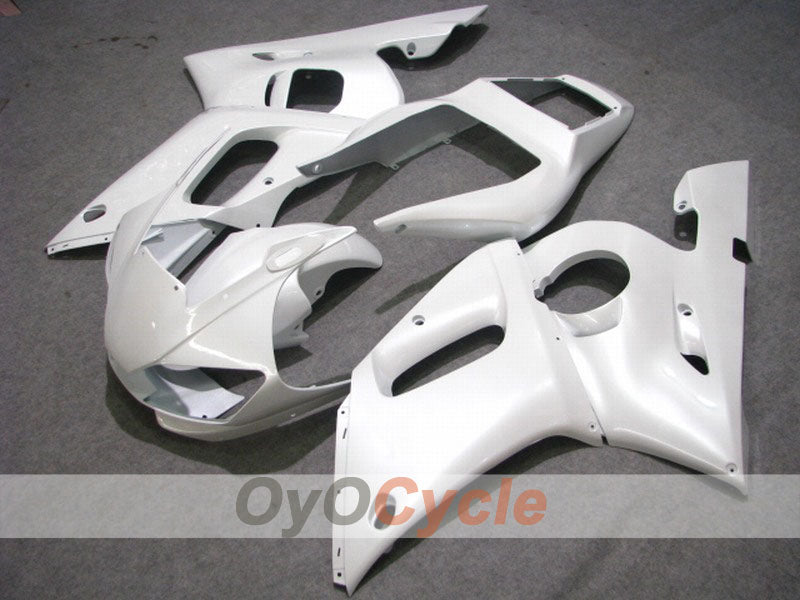 Kit de carénages injectés pour YZF-R6 98-02 - Blanc, mat - Style usine #OYO87901019