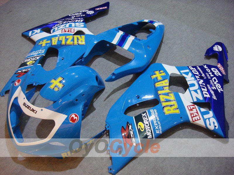 Kit de carénage à injection pour GSX R750 00-03 - Bleu, blanc - Rizla+ #OYO87901142 Image principale du produit
