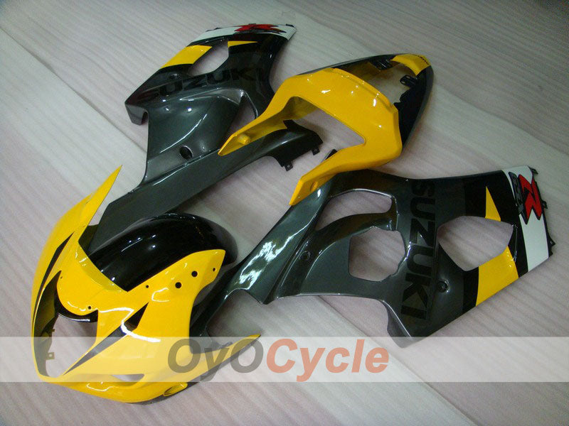 Kit de carénages en injection pour GSX R750 04-05 - Jaune, noir - Style d’origine #OYO87901202