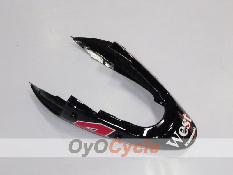 Kit de carénage injecté pour NINJA ZX-12R de 02-05 - Blanc, Noir - West #OYO87903116