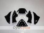 Kit de carénage injecté pour NINJA ZX-12R de 02-05 - Blanc, Noir - West #OYO87903116