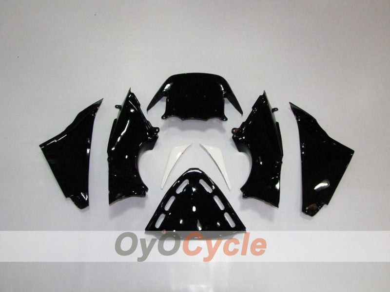 Kit de carénage injecté pour NINJA ZX-12R de 02-05 - Blanc, Noir - West #OYO87903116