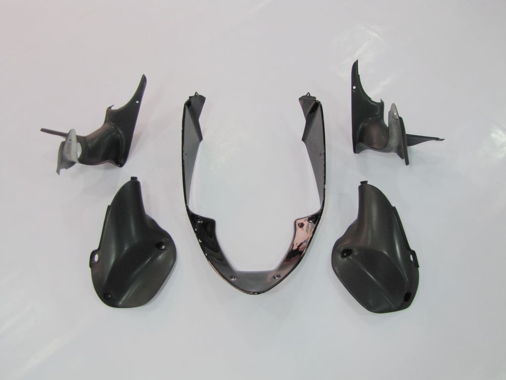 Kit de carénage à injection pour CBR600F4 99-00 - Orange, Noir - Flamme #OYO87902857
