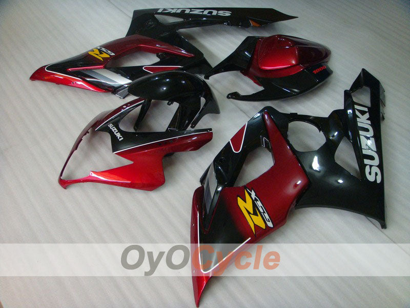 Kit de carénage injecté pour GSX R1000 05-06 - Rouge, noir - Style d'usine #OYO87902028