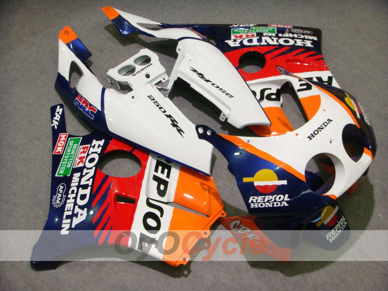Kit de carénage à injection pour CBR250RR 90-94 - Orange, blanc - Repsol #OYO87902969 Image principale du produit