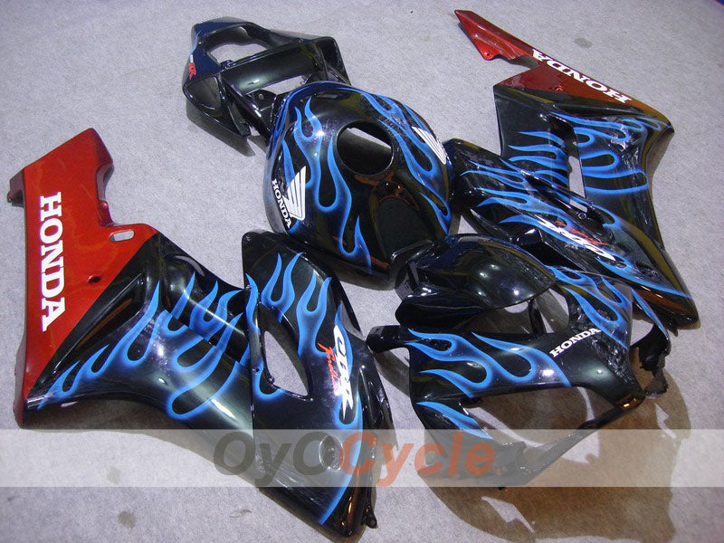 Kit de carénage à injection pour CBR1000RR 04-05 - Bleu, Noir - Flame #OYO87900489