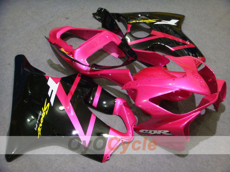 Kit de carénage à injection pour CBR600F4i 01-03 - Noir, Rose - Style usine #OYO87900181 Image principale du produit
