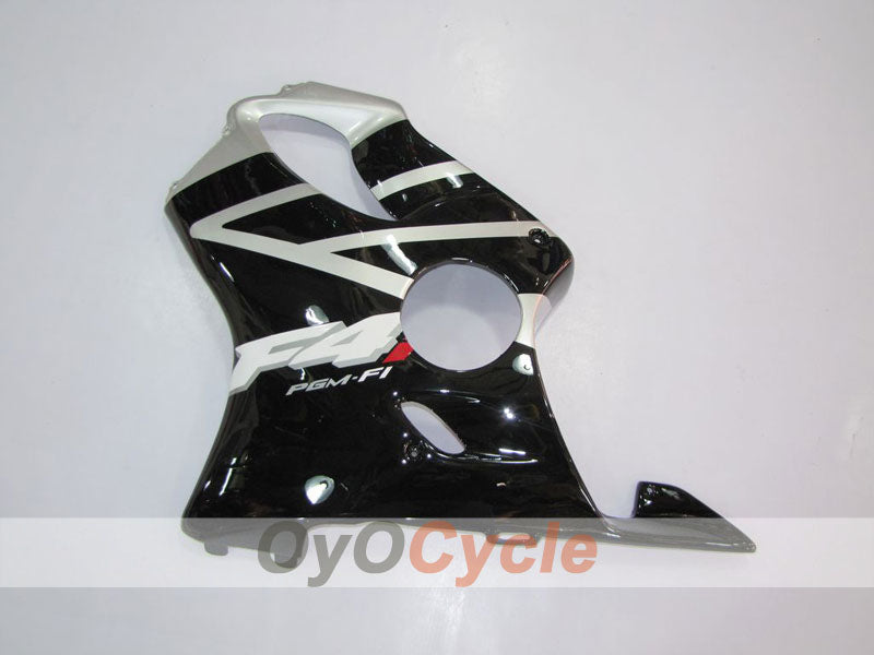 Kit de carénage à injection pour CBR600F4i 01-03 - Noir, Argent - Style d'origine #OYO87900146