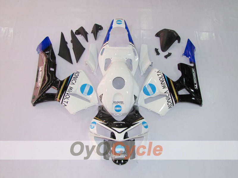 Kit de carénage à injection pour CBR600RR 03-04 - Blanc, Noir - Konica Minolta #OYO87902526 Image principale du produit