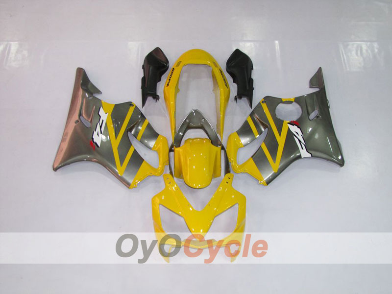 Kit de carénage à injection pour CBR600F4i 04-07 - Jaune, argent - Style d’usine #OYO87900198