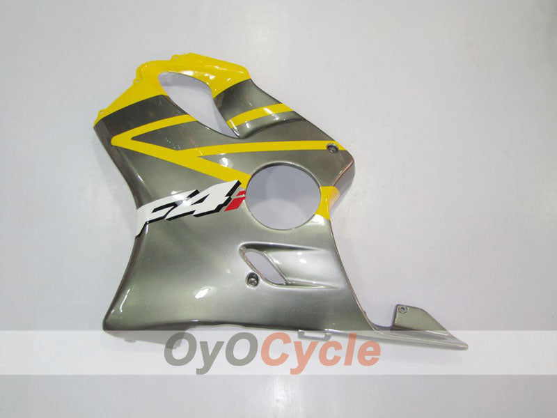 Kit de carénage à injection pour CBR600F4i 04-07 - Jaune, argent - Style d’usine #OYO87900198