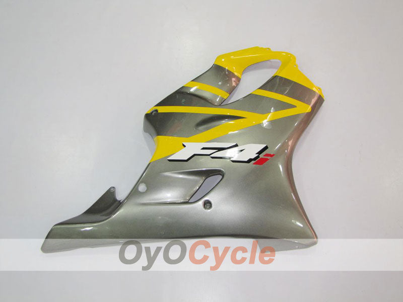 Kit de carénage à injection pour CBR600F4i 04-07 - Jaune, argent - Style d’usine #OYO87900198