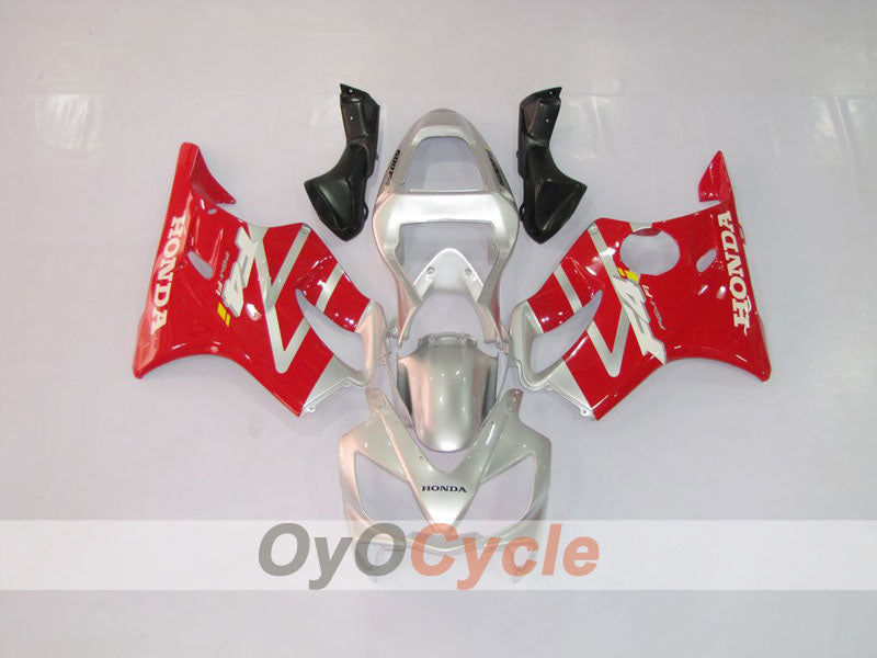 Kit de carénage à injection pour CBR600F4i 01-03 - Rouge, Argent - Style d'origine #OYO87900148
