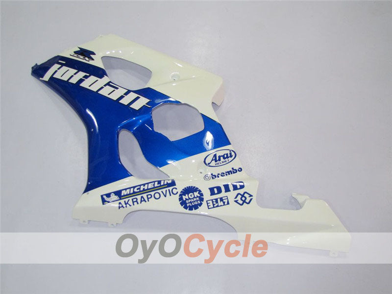 Kit de carénage à injection pour GSX R1000 03-04 - Bleu, blanc - Jordan #OYO87901838