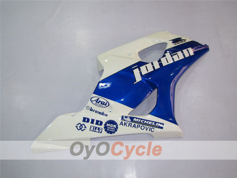 Kit de carénage à injection pour GSX R1000 03-04 - Bleu, blanc - Jordan #OYO87901838