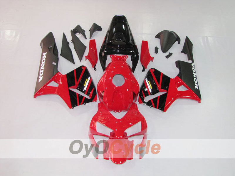 Kit de carénage à injection pour CBR600RR 03-04 - Rouge, Noir - Style d'origine #OYO87902552